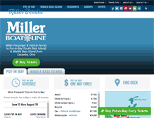 Tablet Screenshot of millerferry.com